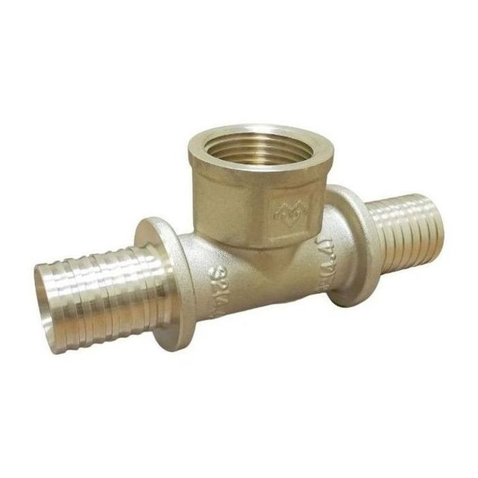 Тройник VARMEGA Slide-fit ВР, 25х3/4, латунь, аксиальный, VM51116