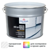 Эмаль для полов Olimp глянцевая цвет прозрачный 9 л Эмаль для полов Olimp глянцевая цвет прозрачный 9 л
