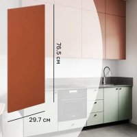Фасад кухонного шкафа Тара 29.7x76.5 см KONSENSA МДФ цвет терракотовый Фасад кухонного шкафа Тара 29.7x76.5 см KONSENSA МДФ цвет терракотовый