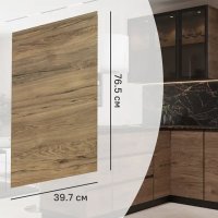 Фасад кухонного шкафа Токио 39.7x76.5 см KONSENSA ЛДСП цвет темное дерево
