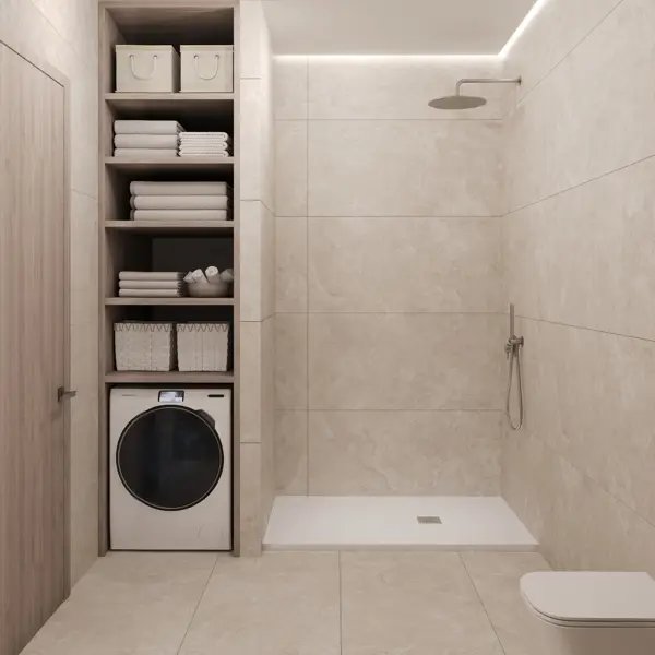 Глазурованный керамогранит Incolor Travertino Cream Relief 60x120 см 1.44 м² матовый цвет бежевый