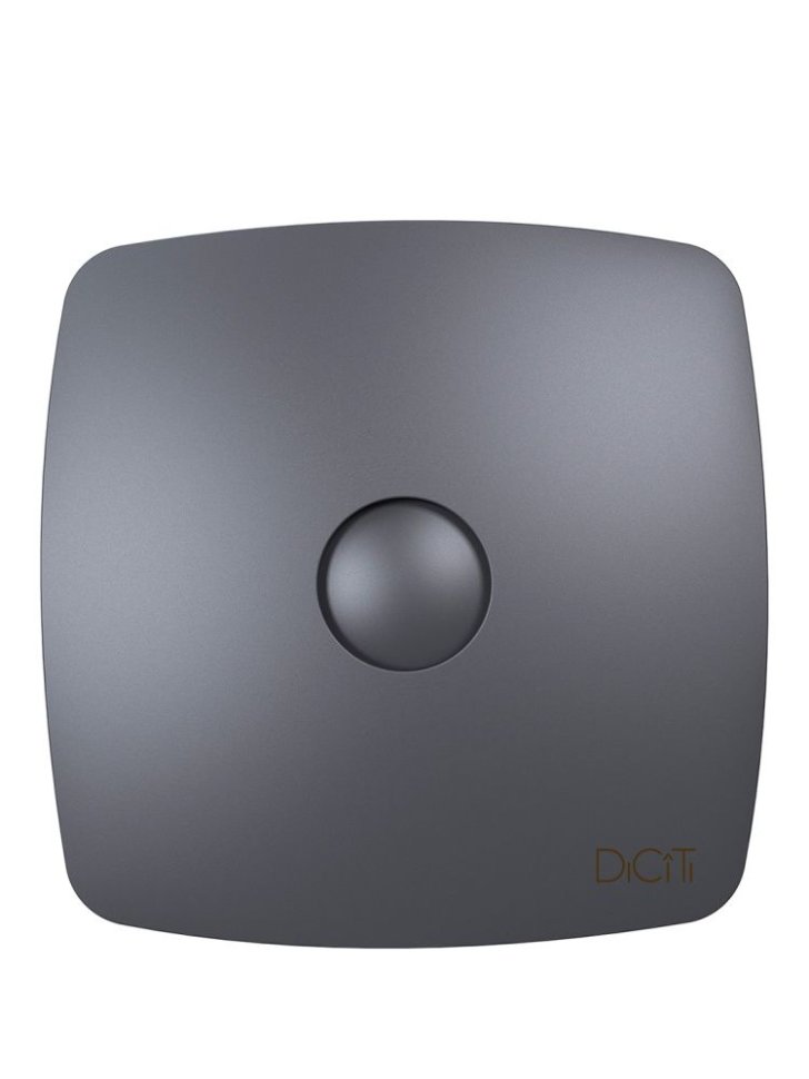 Вентилятор накладной RIO D100 обратный клапан Dark gray metal DICITI