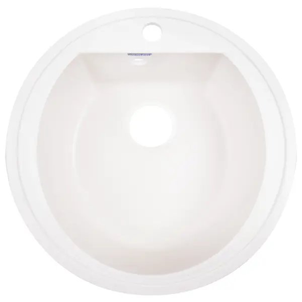 Мойка для кухни врезная Granfest Rondo GF-R 50x50 см глубина чаши 19 см мрамор цвет белый