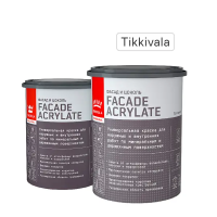 Краска фасадная Tikkivala Facade Acrylate матовая прозрачная база С 0.9 л Краска фасадная Tikkivala Facade Acrylate матовая прозрачная база С 0.9 л