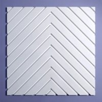 Панель 3D пластиковая Bello Deco СП 14 500x500 мм 0.25 м² белый Панель 3D пластиковая Bello Deco СП 14 500x500 мм 0.25 м² белый