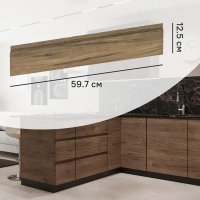 Фасад кухонного шкафа Токио 59.7x12.5 см KONSENSA ЛДСП цвет темное дерево