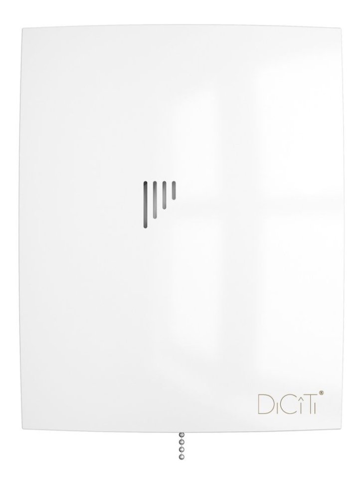 Вентилятор накладной BREEZE D100 обратный клапан тяговый выключатель DICITI