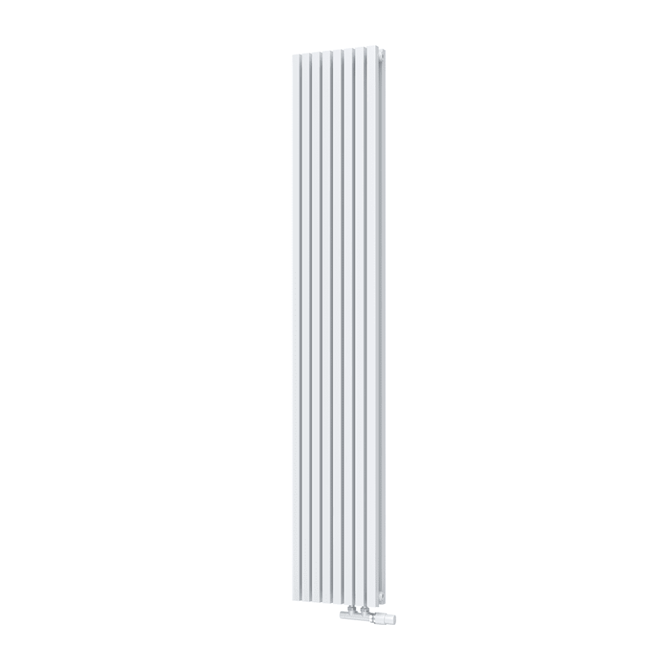 Радиатор КЗТО QUADRUM 30 V 2- 1750-8 UT RAL1T104S9016 (белый муар)