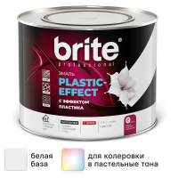 Эмаль Brite Plastic-Effect полуматовая цвет белый 1.9 кг Эмаль Brite Plastic-Effect полуматовая цвет белый 1.9 кг