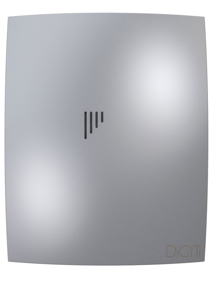 Вентилятор накладной BREEZE D125 обратный клапан Gray metal DICITI