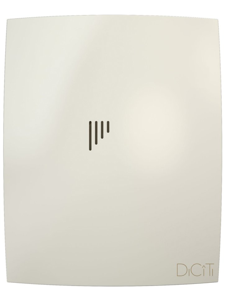 Вентилятор накладной BREEZE D125 обратный клапан Ivory DICITI