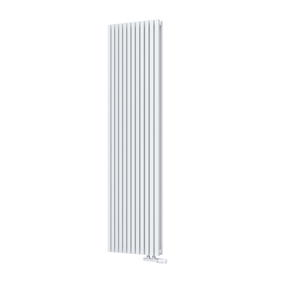 Радиатор КЗТО QUADRUM 30 V 2- 1750-12 UT RAL1T104S9016 (белый муар)