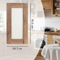 Фасад-витрина кухонного шкафа Рошаль 39.7x76.5 см KONSENSA ЛДСП цвет темное дерево Фасад-витрина кухонного шкафа Рошаль 39.7x76.5 см KONSENSA ЛДСП цвет темное дерево