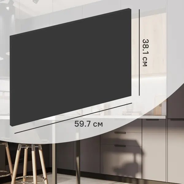Фасад кухонного шкафа София 59.7x38.1 см KONSENSA ЛДСП цвет серый
