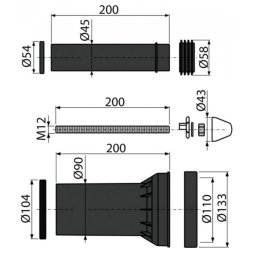 Комплект дополнительных принадлежностей AlcaPlast M900