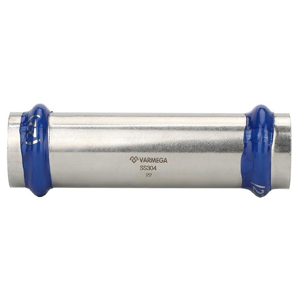 Муфта VARMEGA двухраструбная Inox Press надвижная 22x22