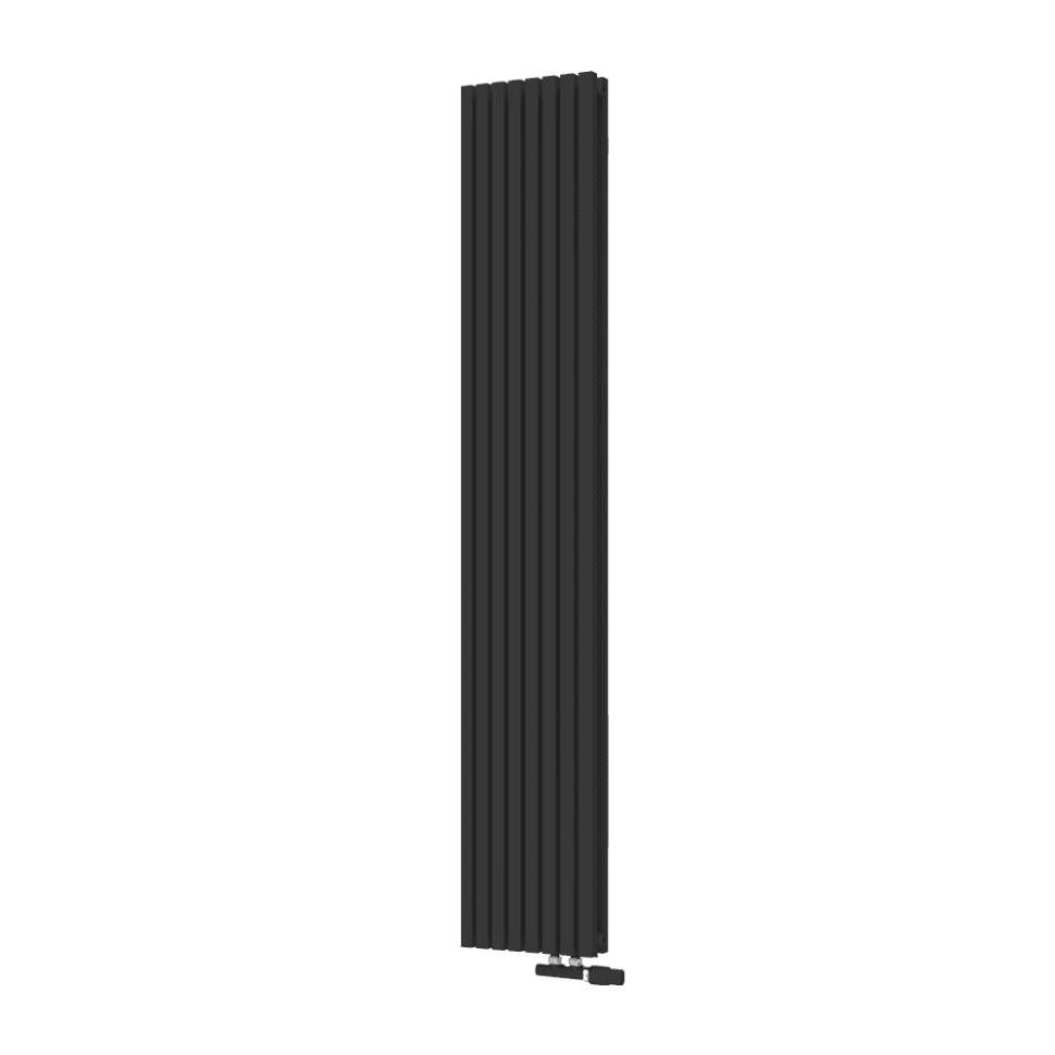 Радиатор КЗТО QUADRUM 30 V 2- 1750-8 UT RAL1T103S9005 (черный матовый муар)