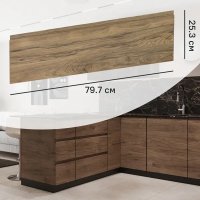Фасад кухонного шкафа Токио 79.7x25.3 см KONSENSA ЛДСП цвет темное дерево Фасад кухонного шкафа Токио 79.7x25.3 см KONSENSA ЛДСП цвет темное дерево