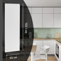 Фасад кухонного шкафа Токио 32x102.1 см KONSENSA МДФ цвет белый Фасад кухонного шкафа Токио 32x102.1 см KONSENSA МДФ цвет белый