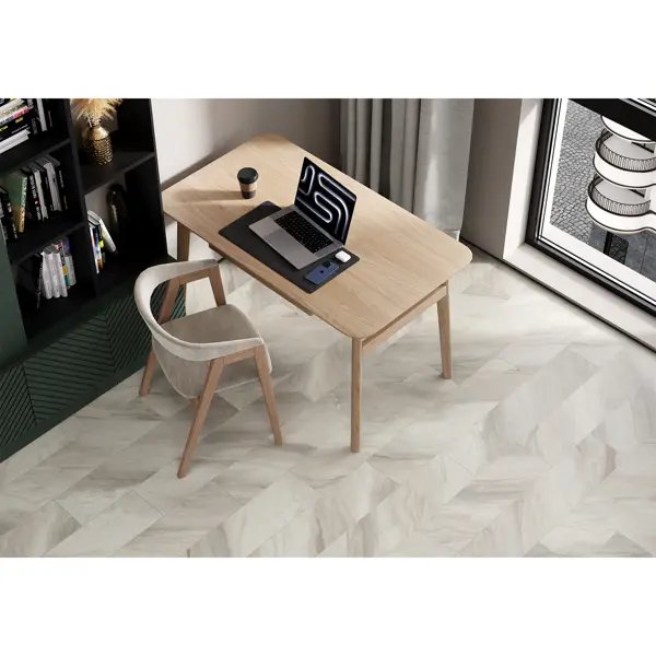 Глазурованный керамогранит Alma Ceramica Materia 47 20x90 см 1.62 м² матовый цвет серо-коричневый