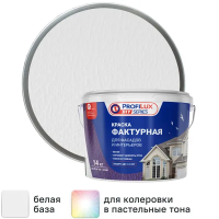 Краска фактурная Profilux матовая цвет белый 14 кг Краска фактурная Profilux матовая цвет белый 14 кг