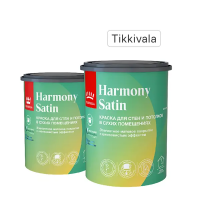 Краска для стен Tikkivala Harmony Satin моющаяся матовая прозрачная база С 0.9 л Краска для стен Tikkivala Harmony Satin моющаяся матовая прозрачная база С 0.9 л