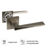 Дверная ручка на розетке KREAFORTA Нева без запирания цвет никель Дверная ручка на розетке KREAFORTA Нева без запирания цвет никель