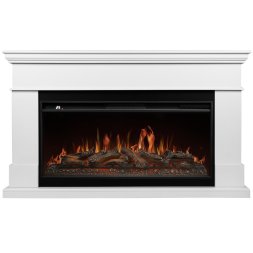 Каминокомплект: Очаг Royal Thermo Aurora RTFP/P-AR40LS, портал California 42/40/36, белый