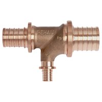 Тройник REHAU с повышенным сопротивлением на проходе 32-16-25 RX+, бронза Тройник REHAU с повышенным сопротивлением на проходе 32-16-25 RX+, бронза