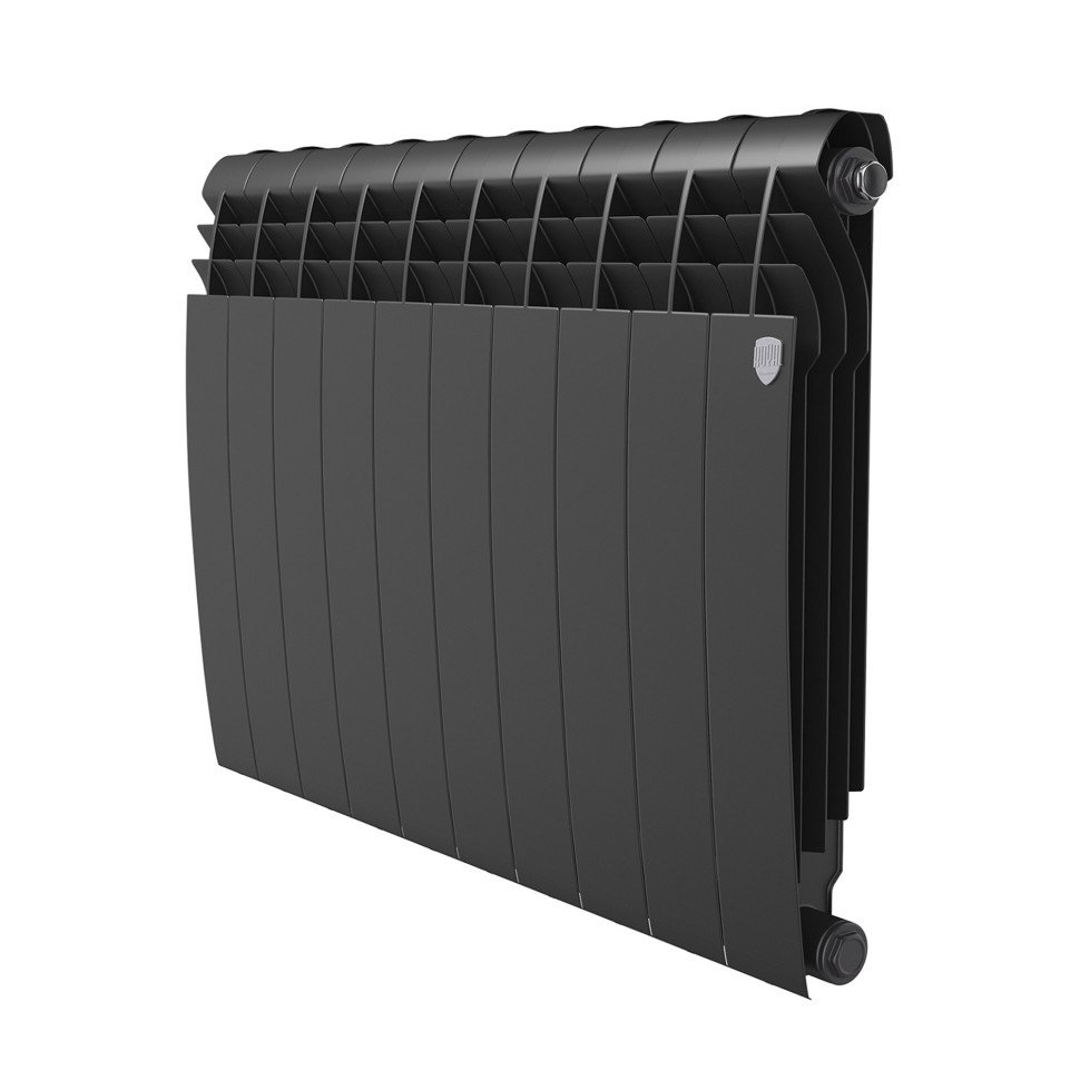 Радиатор биметаллический Royal Thermo BILINER B 500 Чёрный - 10 секц.