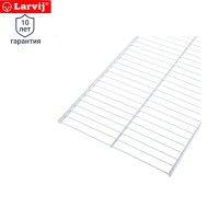 Полка проволочная Larvij 120.3x30.6 см металл цвет белый Полка проволочная Larvij 120.3x30.6 см металл цвет белый
