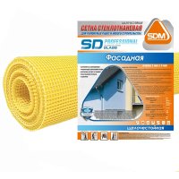 Сетка стеклотканевая фасадная 5x5 SD-Glass 145 г/м² 1x50 м Сетка стеклотканевая фасадная 5x5 SD-Glass 145 г/м² 1x50 м