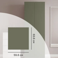 Дверь Лион София Тайга 59.6x63.6x18 см ДСП цвет зеленый Дверь Лион София Тайга 59.6x63.6x18 см ДСП цвет зеленый