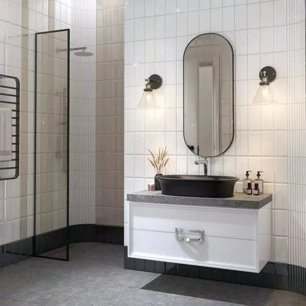 Плитка настенная KREAFORTA Руасси 9.9x20 см 0.792 м² цвет белый