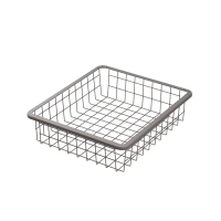 Корзина проволочная Лион 34.2x38.3x8.5 см цвет серый Корзина проволочная Лион 34.2x38.3x8.5 см цвет серый
