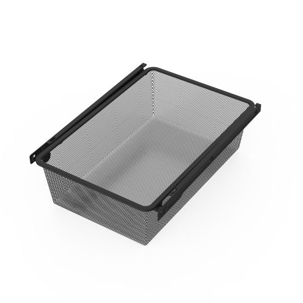 Корзина выдвижная для шкафа Лион 36.8x14.4x51.4 см цвет черный