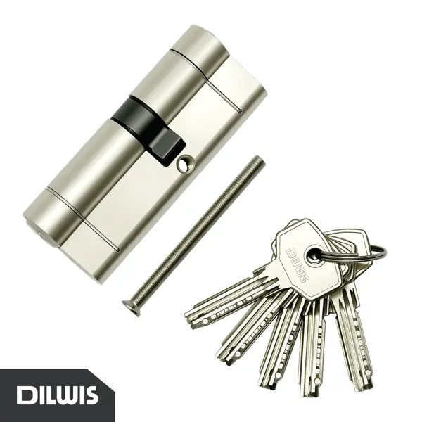 Цилиндр для замка DILWIS L3 35x45 мм ключ-ключ цвет никель