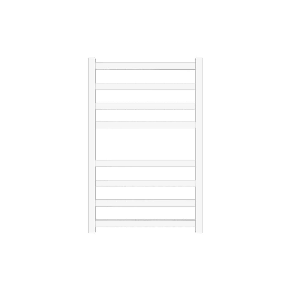 Полотенцесушитель водяной Primoclima Nox 30 Water White 80*50 4_4