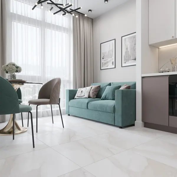 Глазурованный керамогранит LB Ceramics Москва белокаменная 60x60 см 1.8 м² матовый цвет светло-бежевый