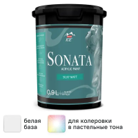 Краска для стен и потолков Parade Sonata Silky Matt моющаяся шелковисто-матовая цвет белый база А 0.9 л Краска для стен и потолков Parade Sonata Silky Matt моющаяся шелковисто-матовая цвет белый база А 0.9 л