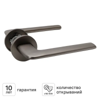 Дверная ручка на розетке KREAFORTA Ункель без запирания цвет графит Дверная ручка на розетке KREAFORTA Ункель без запирания цвет графит