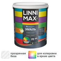 Эмаль универсальная Linnimax Аква шелковисто-матовая цвет белый база 1 2.5 л Эмаль универсальная Linnimax Аква шелковисто-матовая цвет белый база 1 2.5 л