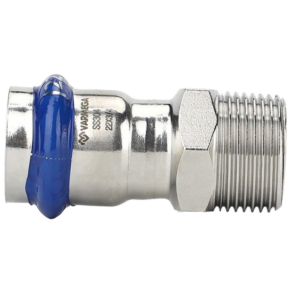 Муфта VARMEGA раструбная Inox Press НР 15x3/4