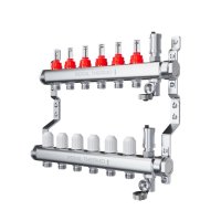 Коллектор Royal Thermo нерж. в сборе с расходомерами 1 ВР-3/4 НР с автомат.воздухоотвод-ми 10 вых. Коллектор Royal Thermo нерж. в сборе с расходомерами 1 ВР-3/4 НР с автомат.воздухоотвод-ми 10 вых.