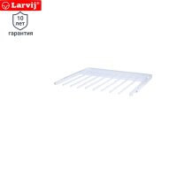Брючница для шкафа выдвижная Larvij 59.7x42.5 см сталь цвет белый Брючница для шкафа выдвижная Larvij 59.7x42.5 см сталь цвет белый