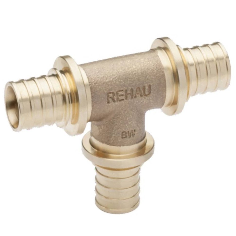 Тройник REHAU равнопроходный 20-20-20 PLATINUM RX, бронза