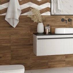 Настенная плитка KREAFORTA Mersey Вуден 20x40 см 1.62 м² матовая цвет бежевый