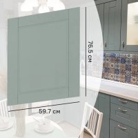 Фасад кухонного шкафа Томари 59.7x76.5см KONSENSA МДФ цвет голубой Фасад кухонного шкафа Томари 59.7x76.5см KONSENSA МДФ цвет голубой