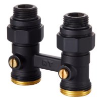 Узел нижнего подключения Royal Thermo прямой 1/2х3/4 EK (черный) Узел нижнего подключения Royal Thermo прямой 1/2х3/4 EK (черный)