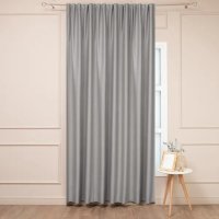 Штора на ленте 200x280 см цвет серый
